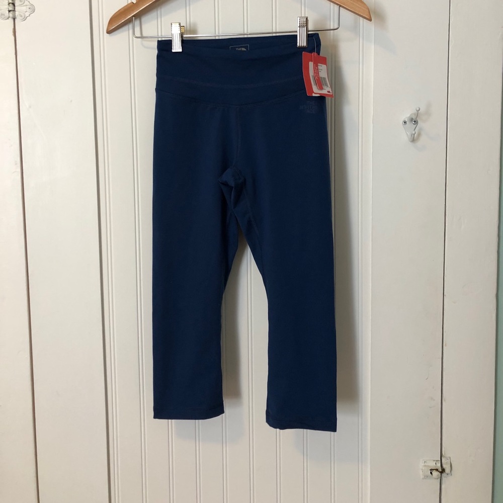The North Face Blue Cropped Leggings Sz XS